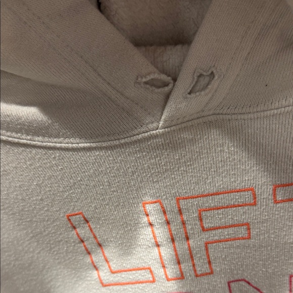 Pure Barre LBT Cream Hoodie with Pink Text - Picture 5 of 6